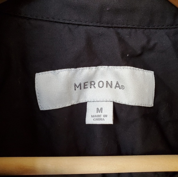 Merona short sleeve black blouse - Picture 3 of 4